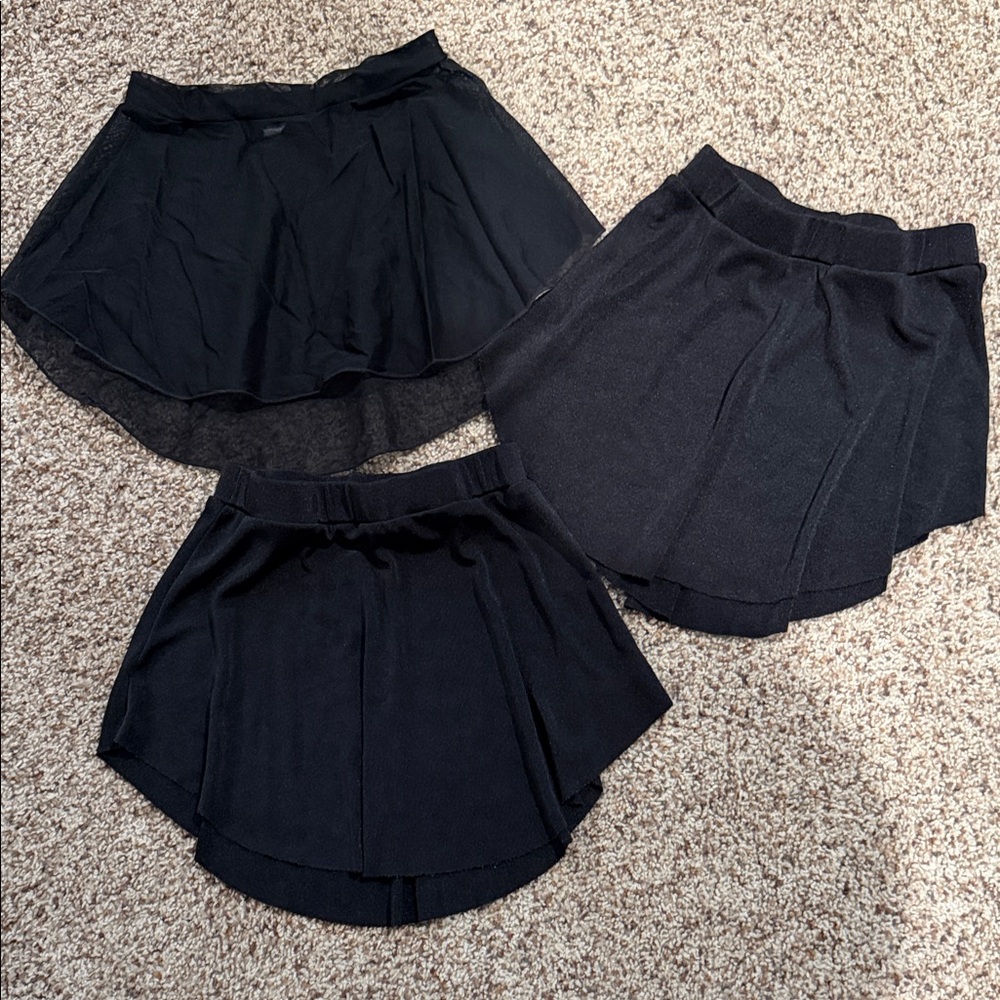 Set of Three Black Skirts